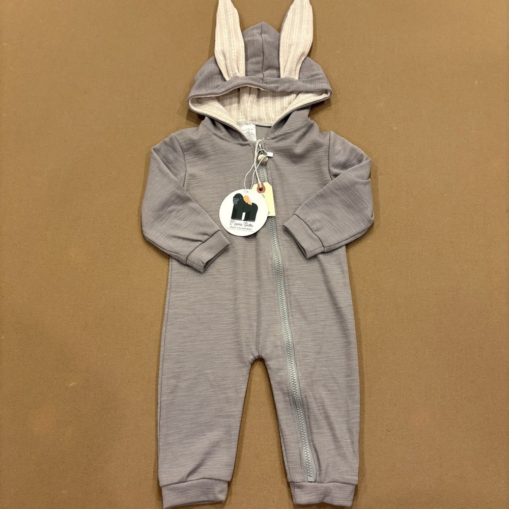 Mama Siesta Organic Cotton Bunny Sleep Suit Size 12-18 Months NWT